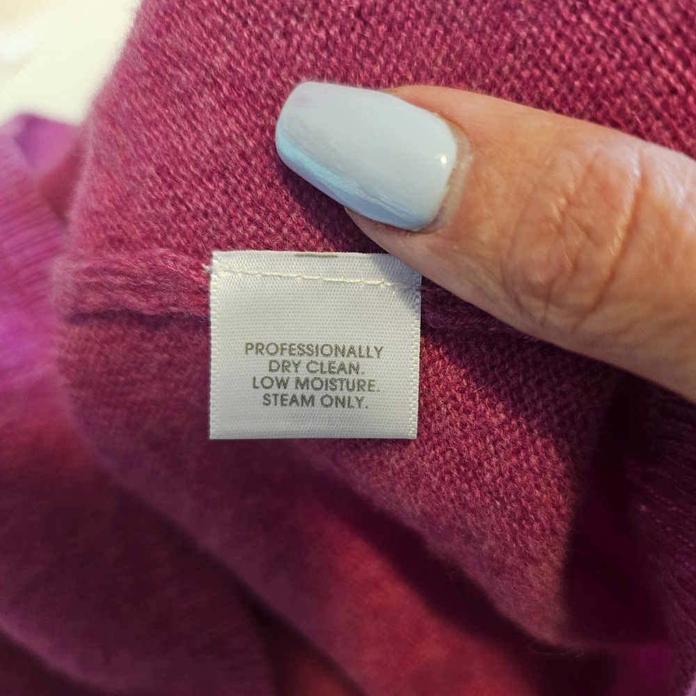 Cashmere by‎ Charter Club size lrg 2ply cashmere pink casual luxury preppy - Picture 8 of 8